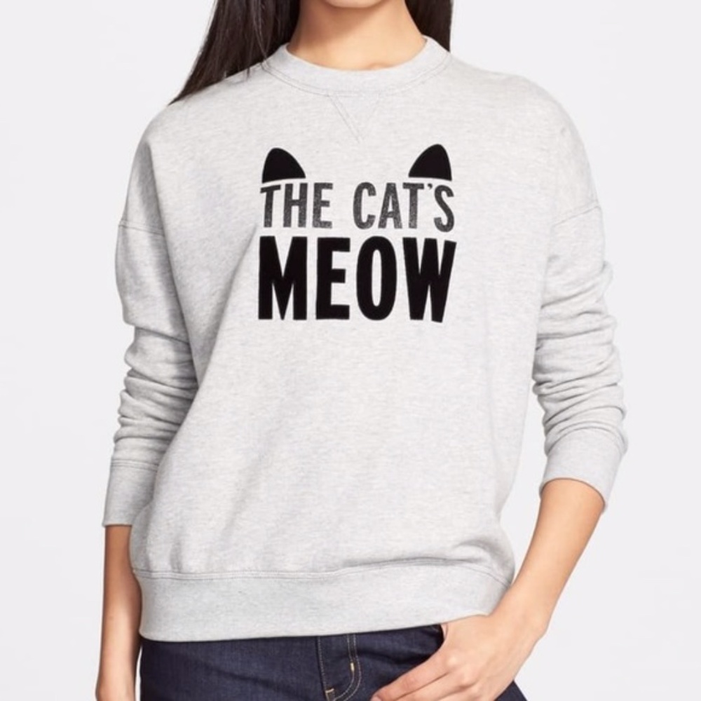 Kate Spade Cats Meow Crewneck Sweatshirt